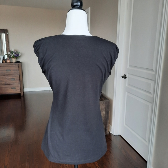 Simply Irresistible Black Sequin Butterfly Top Size Medium - Picture 4 of 6